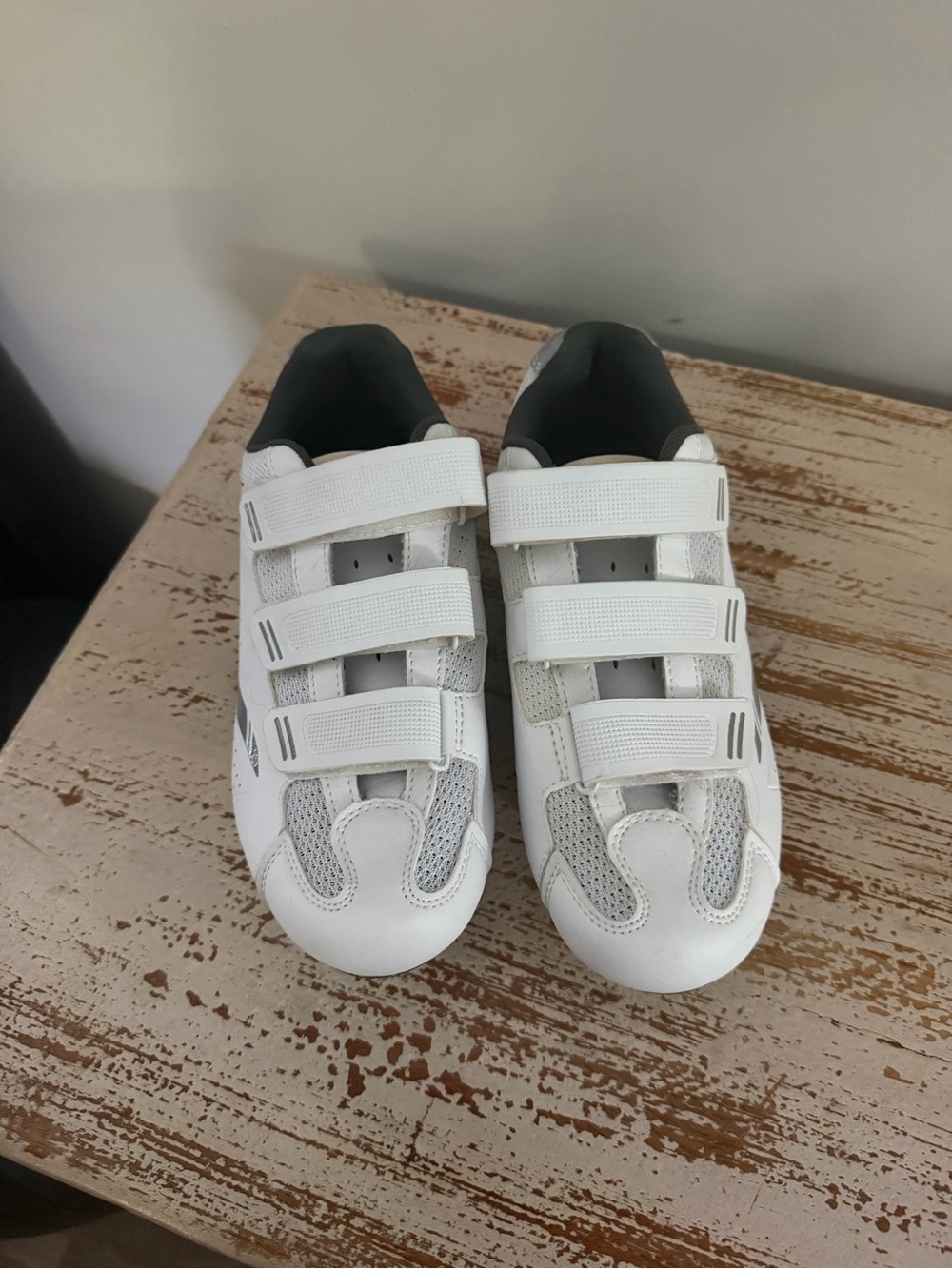 Tommaso Pista Pelaton Cycling Shoes White Triple-Strap